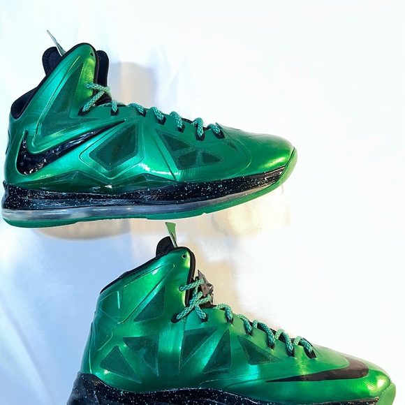 Nike LeBron James Shoes Sz 13.5 NikeID Diamond Collection Green - Picture 3 of 11